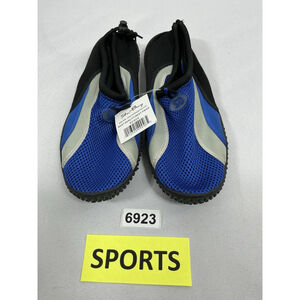 Mens New With Tags Star Bay Pull On Water Shoes Size 10 Blue Black